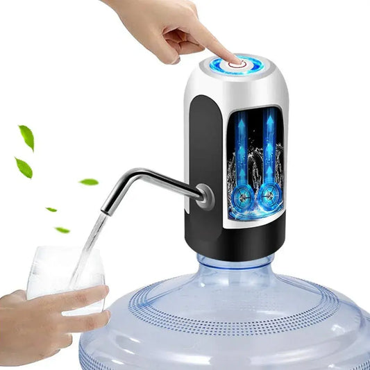 Portable Water Dispenser Electric Pump Usb Charge Water Pump For 5 Gallon Bottle With Extension Hose Barreled Water Tools