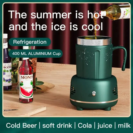 Cold Drink Machine Easy Setting Up Refrigeration And Insulation Portable Usb Charging Cup Thermos Cup Cooling Cup